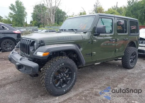 2021 Jeep Wrangler Unlimited Willys 4X4 from USA, damaged, VIN 1C4HJXDG0MW713628